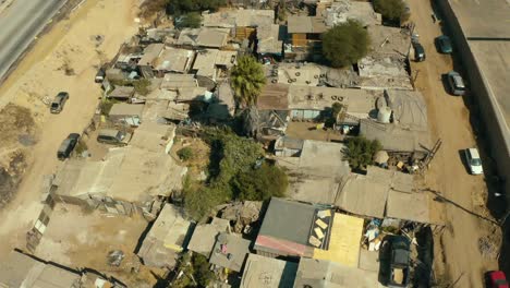 Paisaje-Rural-Ciudad-Tijuana-México-Vista-Aérea-Casas