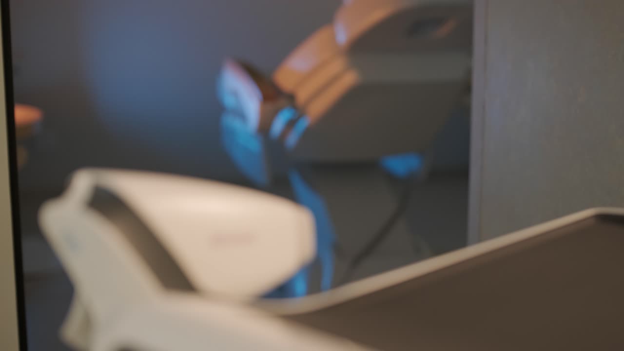 Modern laser hair removal machine in the cosmetology clinic