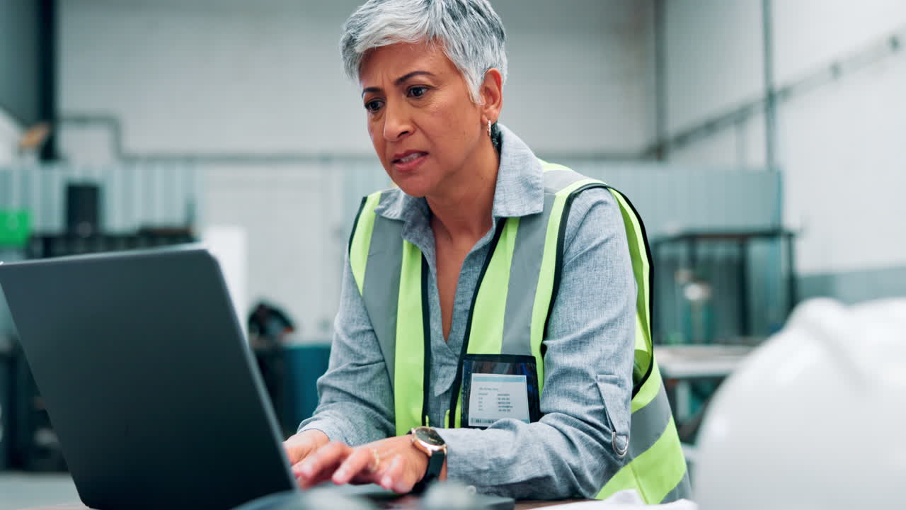 trabajador estresado en la fábrica