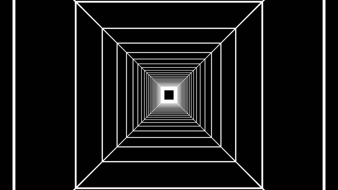 tubo, largo túnel oscuro con luz futurista.