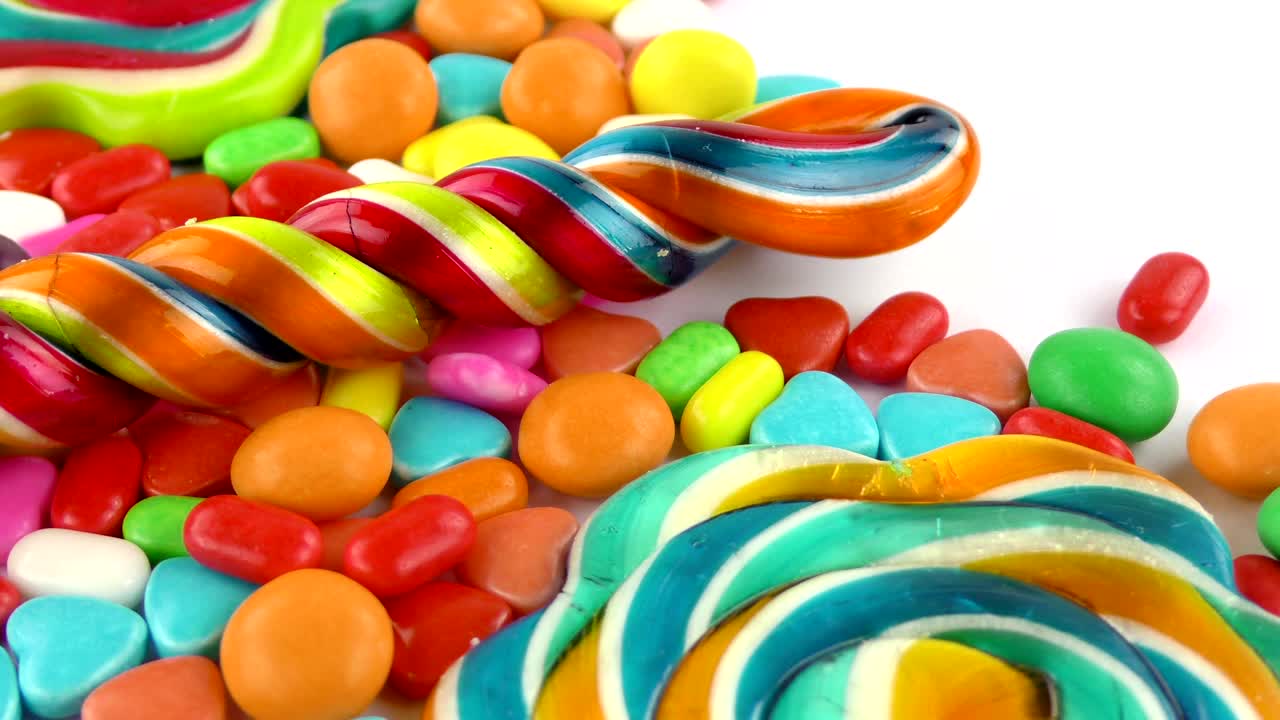 caramelo dulce gelatina y delicioso postre de azúcar