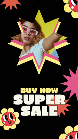 super sale fashion promo poster