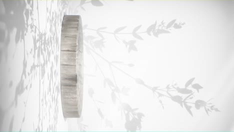 Serene-White-Forest-Silhouette-with-Wooden-Platform