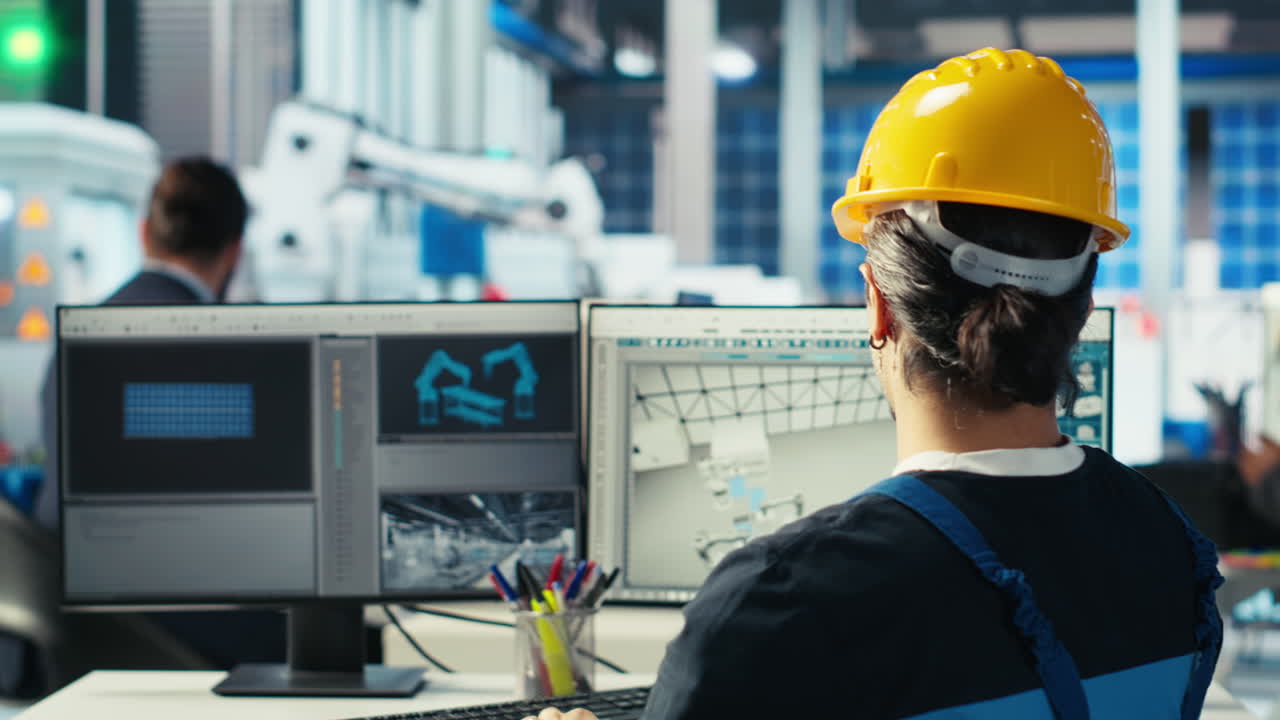 ingeniero de plantas de paneles solares leyendo papeles para aprender a aprovechar la energía solar