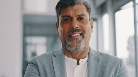 ceo, face or senior businessman with leadership