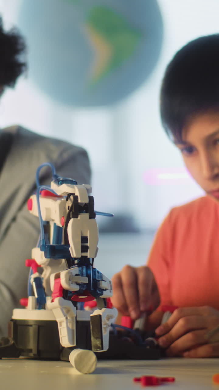 Kids learning robotics