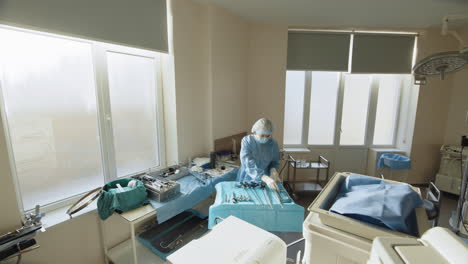 medical staff preparing for surgery in an operating room