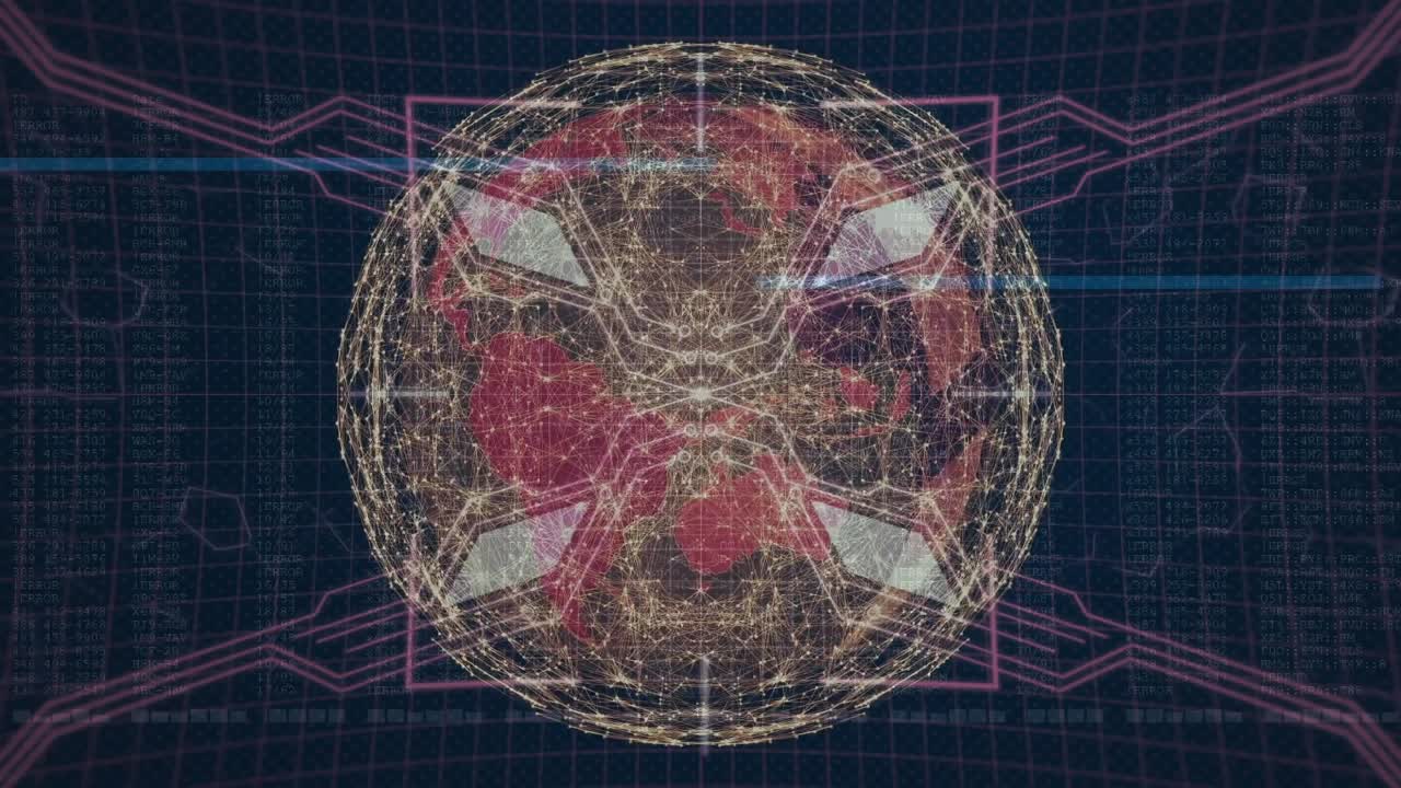 Wireframe core appearing on grid, densifying nodes, creating spine, splitting wings, forming emblem