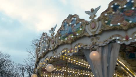 lovely carousel spinning round in paris