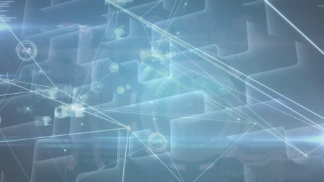 animación de la red de conexiones a través del procesamiento de la ciencia de datos
