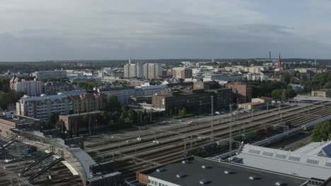 Drone-shot-of-empty-train-depot.-Slide-right