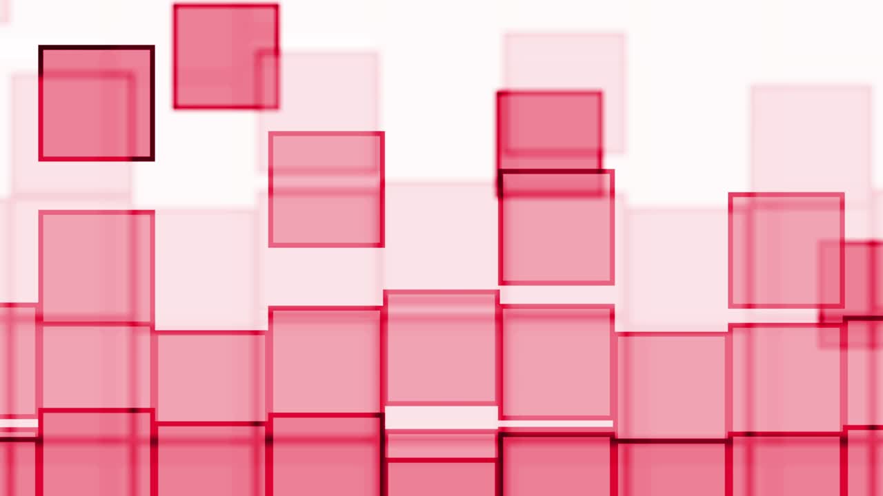 떨어지는 빨간 사각형 루프 밝은