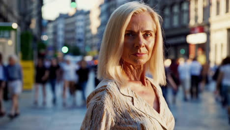 woman in city portrait