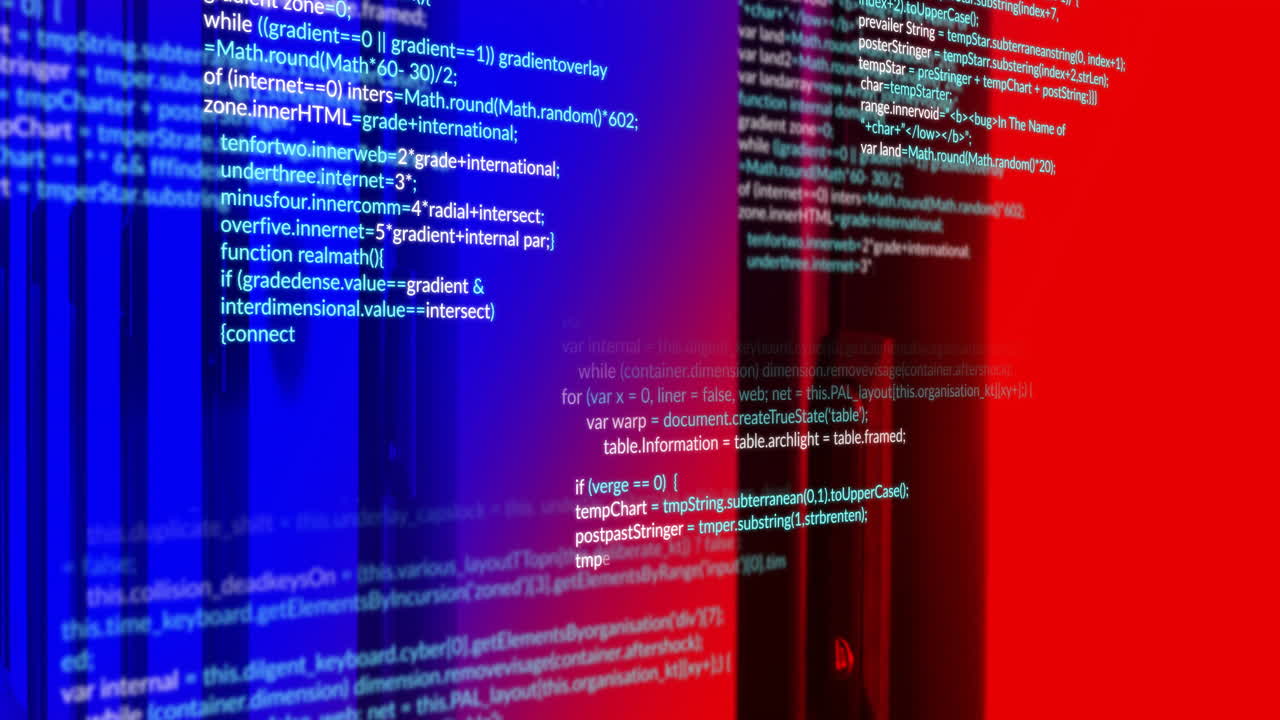 animación del procesamiento de datos digitales a través de servidores informáticos