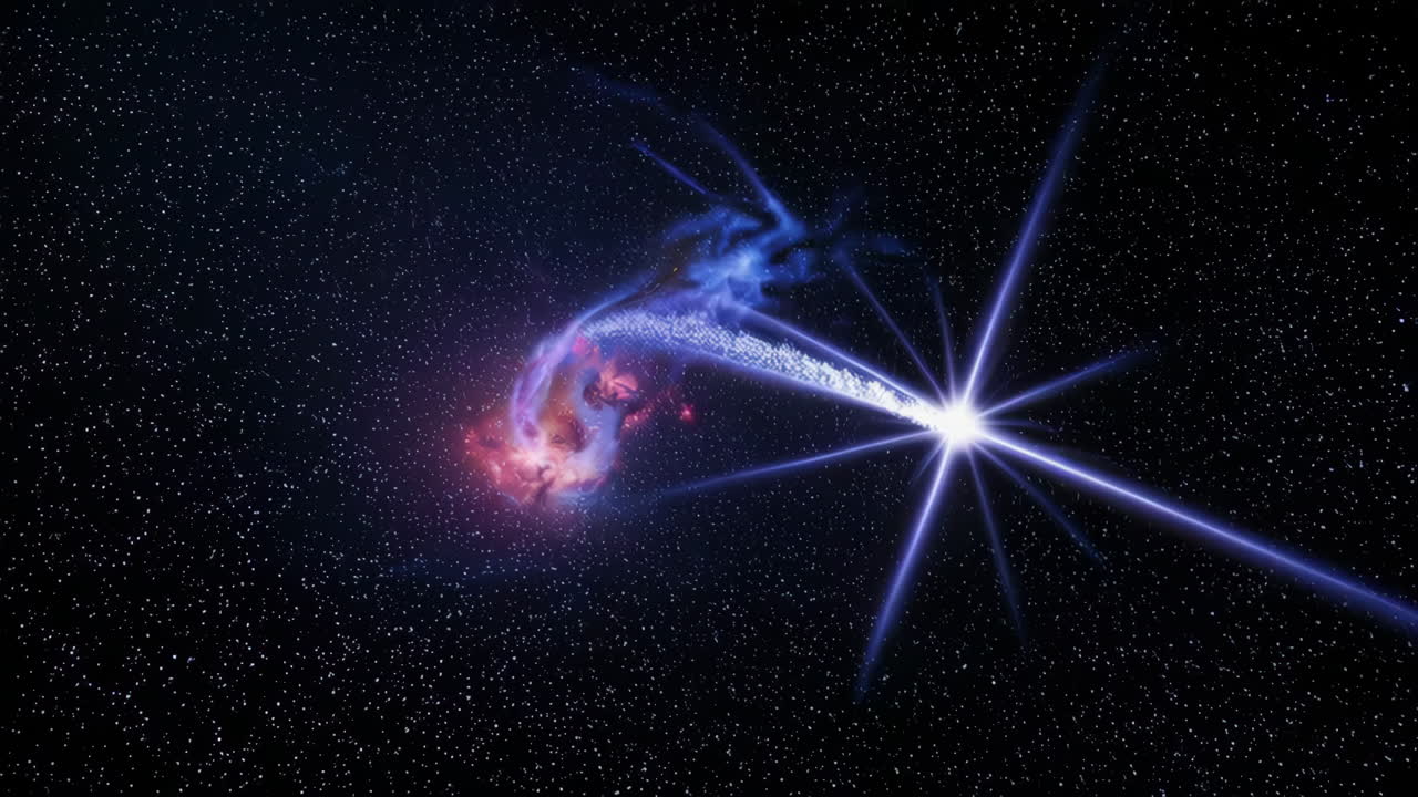 Взрыв сверхновой в космосе