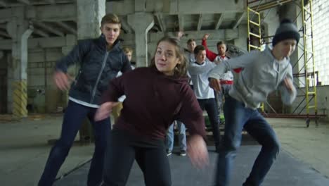 friends dancing hip hop
