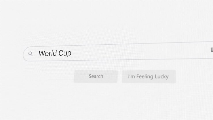 Searching for World Cup on Internet browser