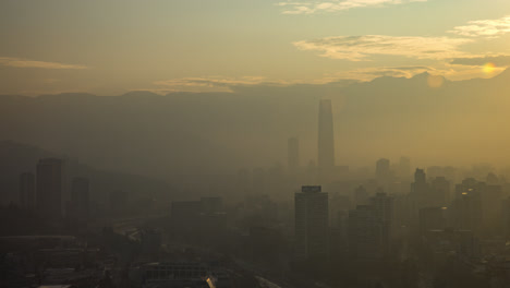 providencia silueta mañana transición lapso de tiempo santiago de chile