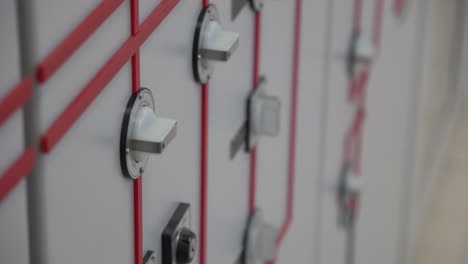 control panel in the power plant