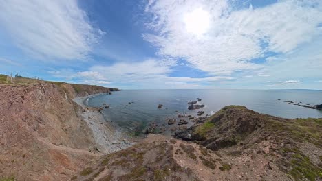 heavy coastal erosion on sea cliffs after a winter storm copper coast waterford ireland epic locations