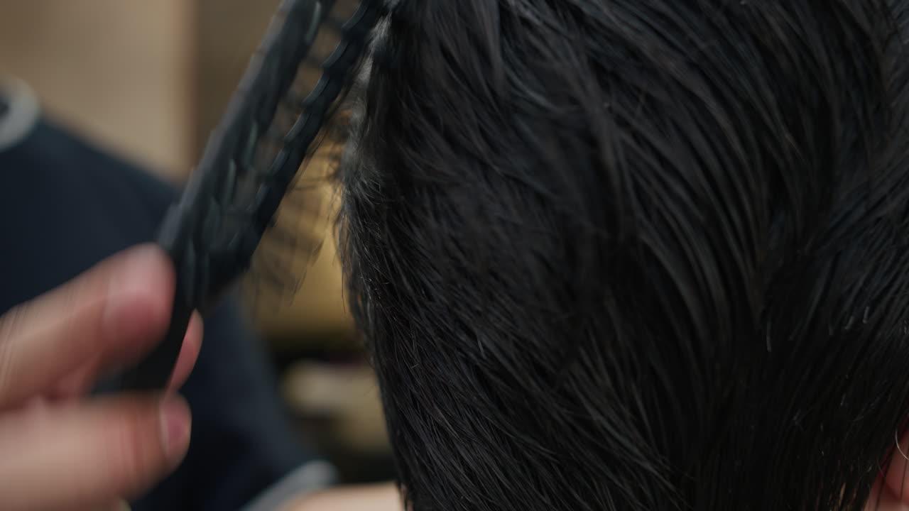 Hairdressing session