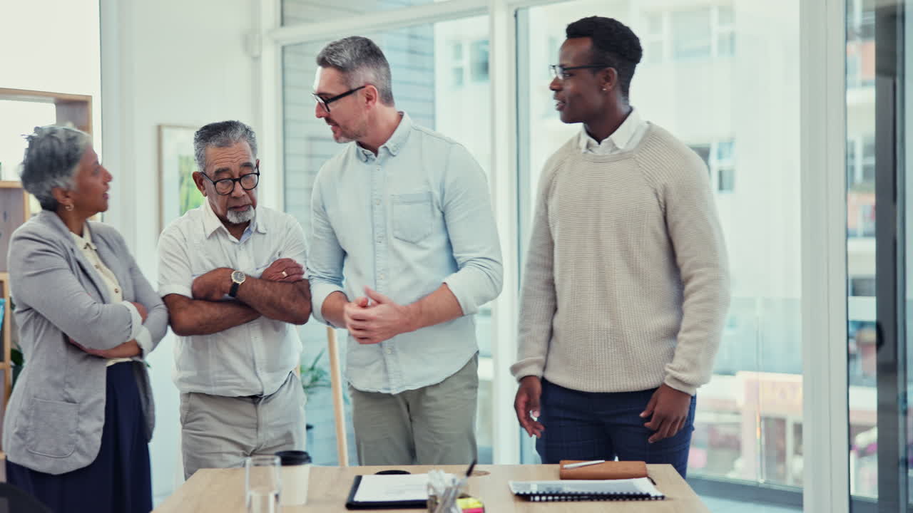 Meeting, professional and together with client