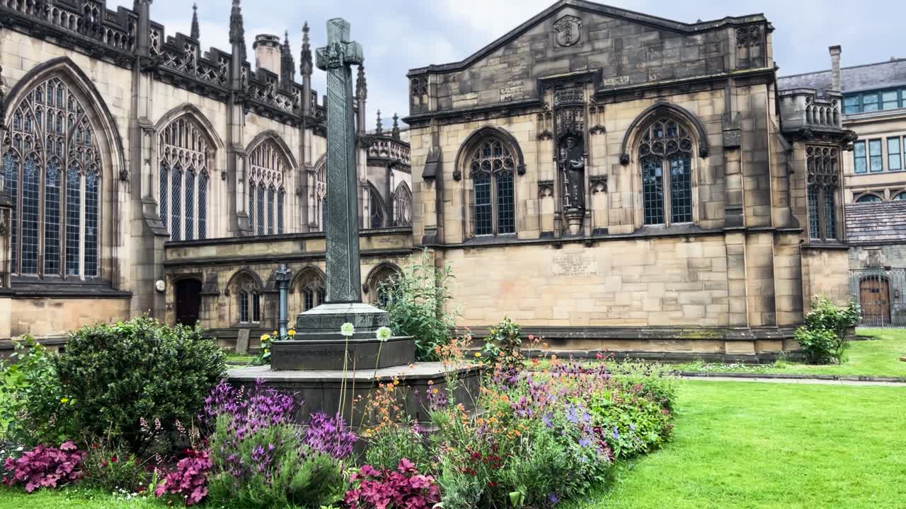 Manchester Cathedral Gardens Cross Monument