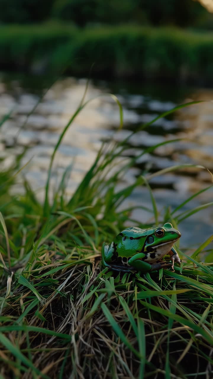 Green Frog by the Water
