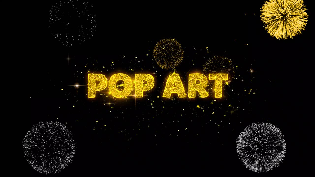 Pop Art Fireworks Graphic Design