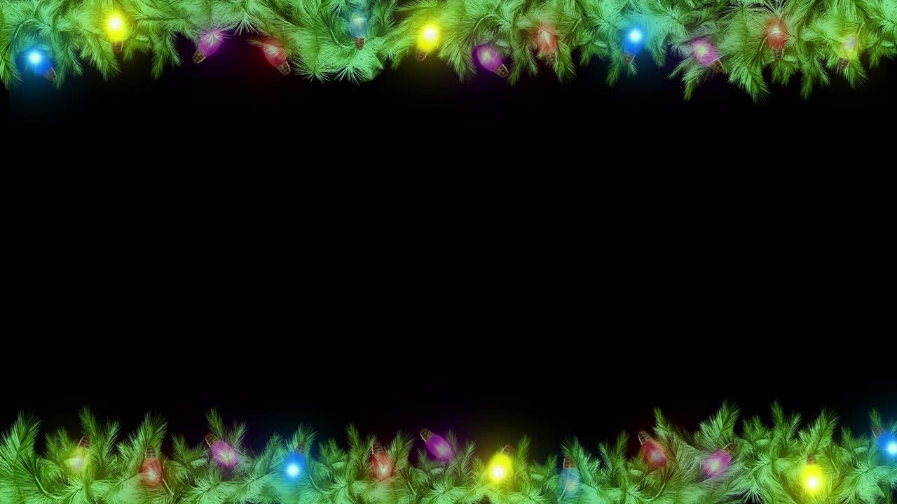 Winter holiday tree decoration for christmas and new year christmas border background christmas tree