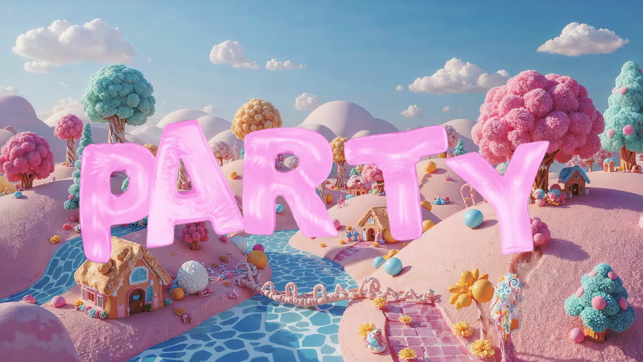 Sweet Party Land: A Whimsical Celebration Landscape