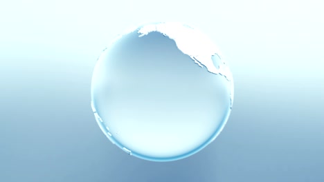 glass earth globe rotating