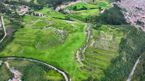 sacsayhuaman or saqsaywaman is one of the inca's ruins constructions as machu picchu