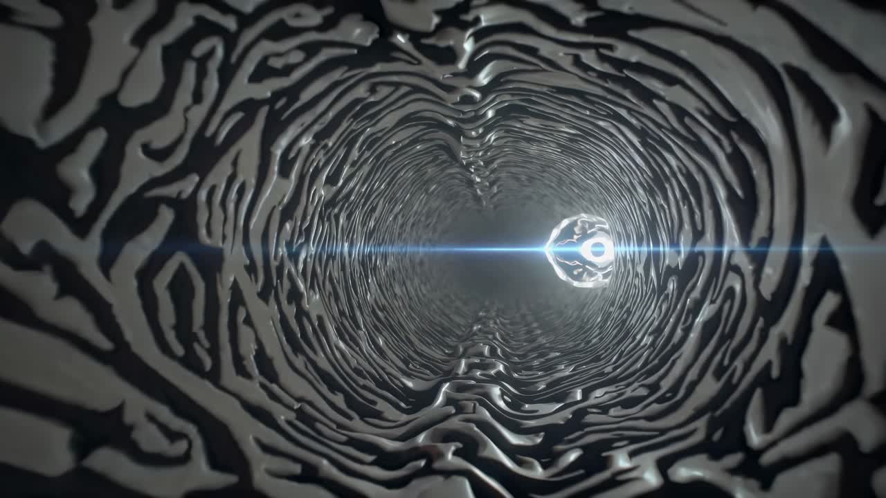 Abstract Tunnel with Light