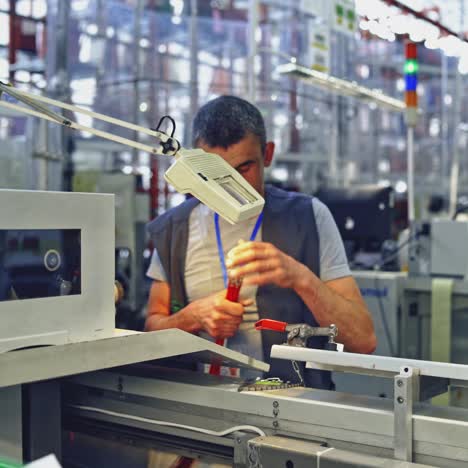 handsome factory worker