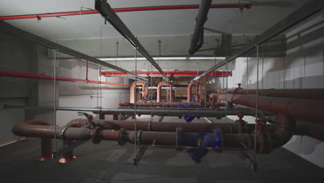 piping inside industrial buildings