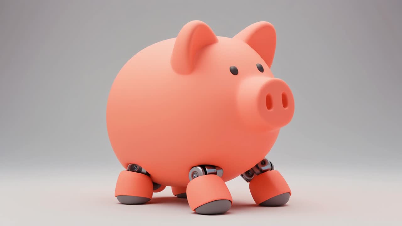 3D Animated Robotic Piggy Bank for Automated Finance