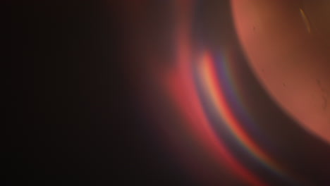 light leaks recorded using real spherical lens and lens whacking technique