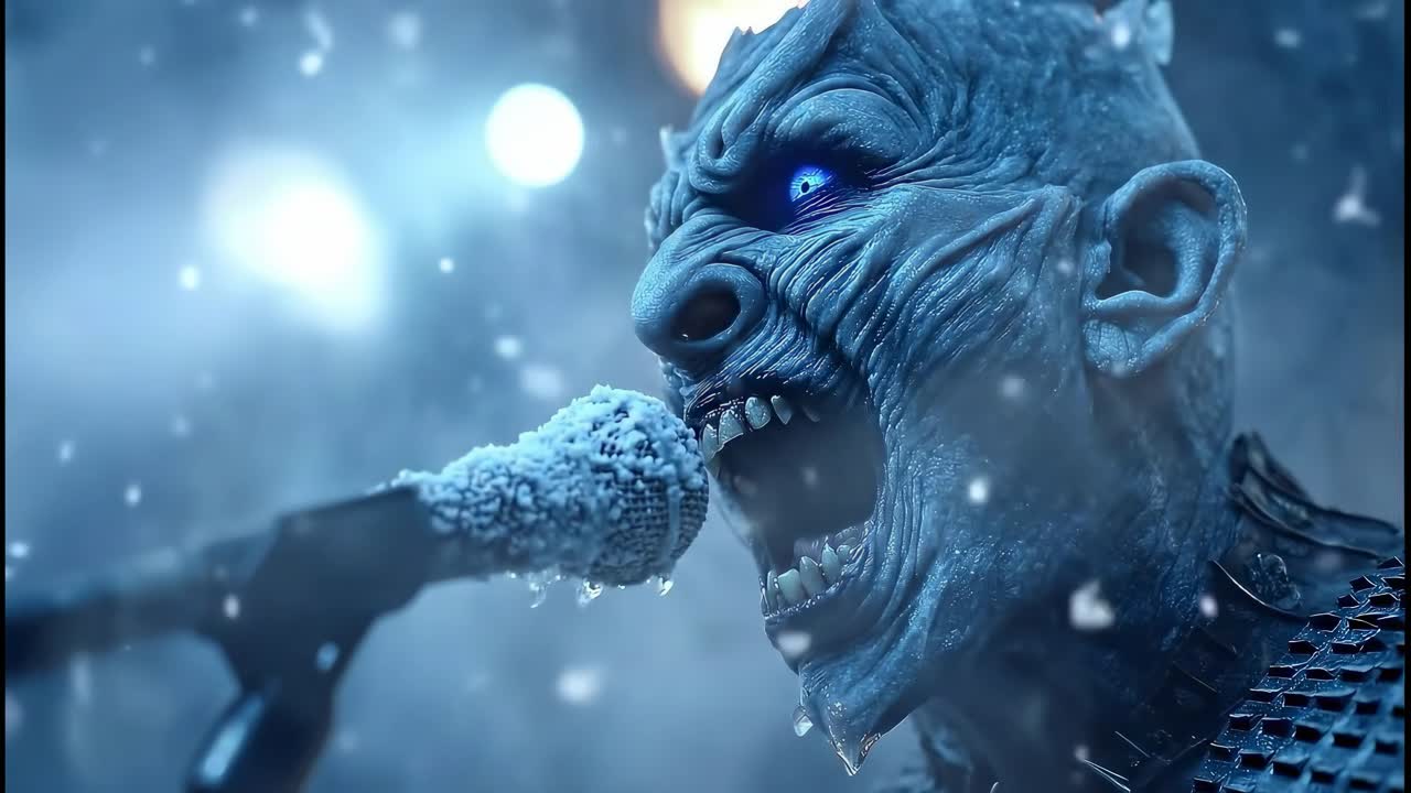 Night King Singing in the Snow