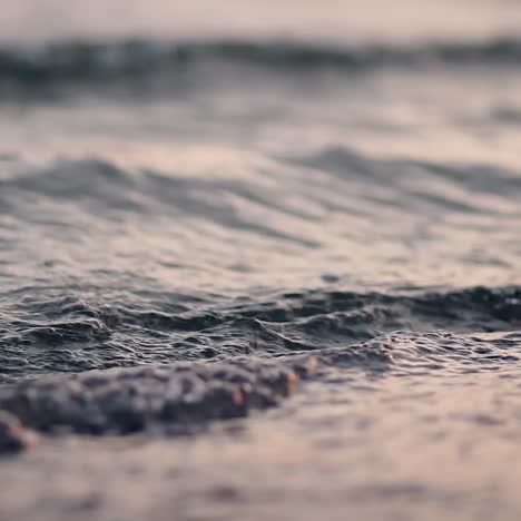 late in the evening on the sea