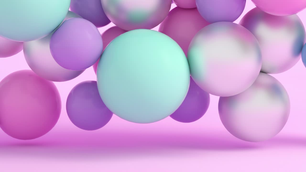 Abstract Pastel Spheres Background