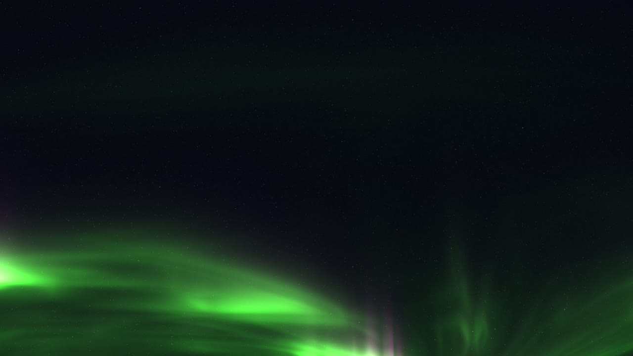 luces del norte verdes en el cielo nocturno, bucle sin fisuras