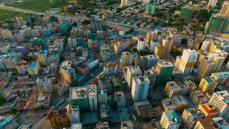 aerial-view-of-Dar-es-Salaam,-Tanzania