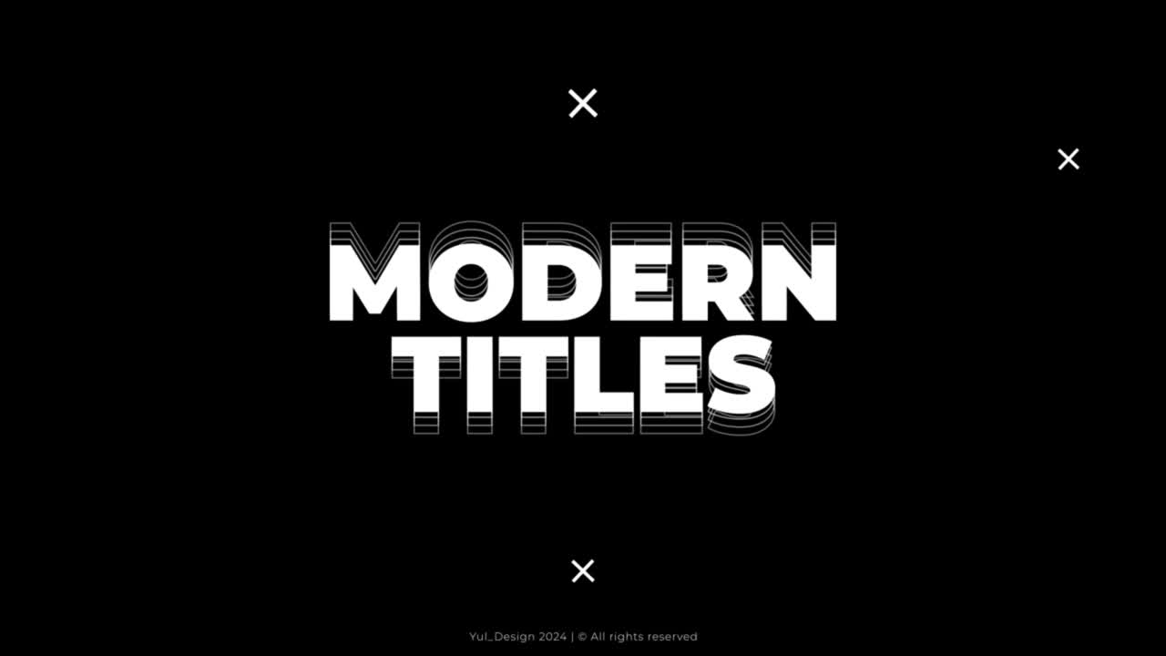 Dynamic Black and White Animated Text Titles