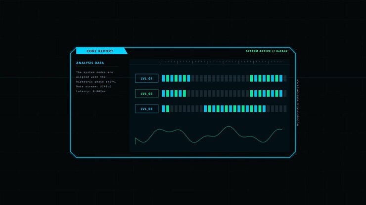 Digital Interface Displaying Real-Time Data Analysis