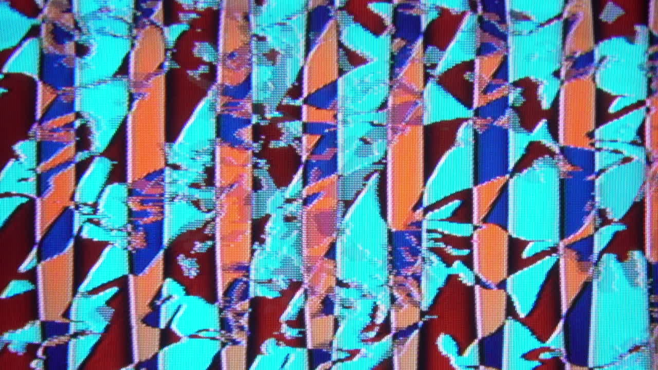 Ribbon shapes and video feedback produced by an analog video synthesizer