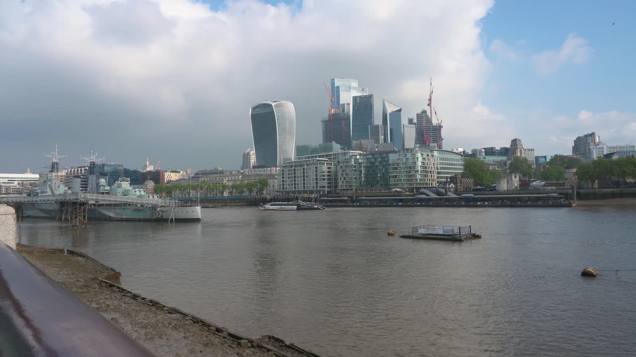 런던 도시 스카이라인 클립