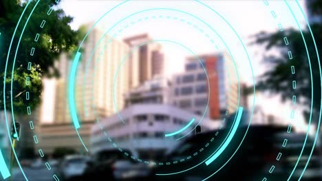 5g written in the middle of a futuristic circles 4k