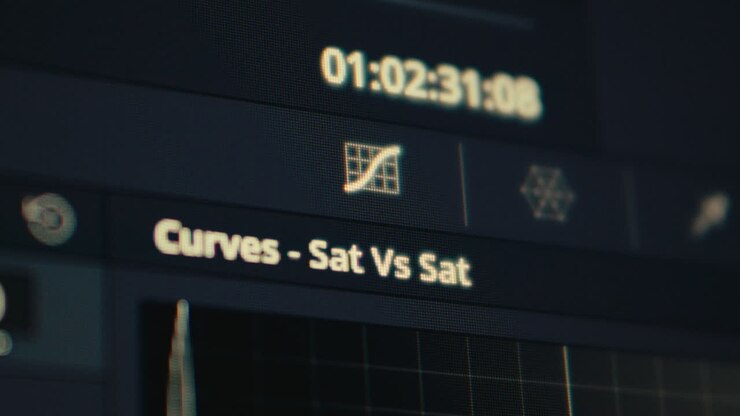 Color grading correction post production software curve