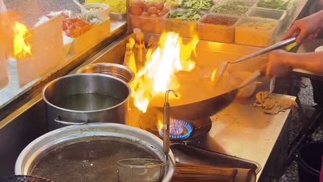 street food cooking process